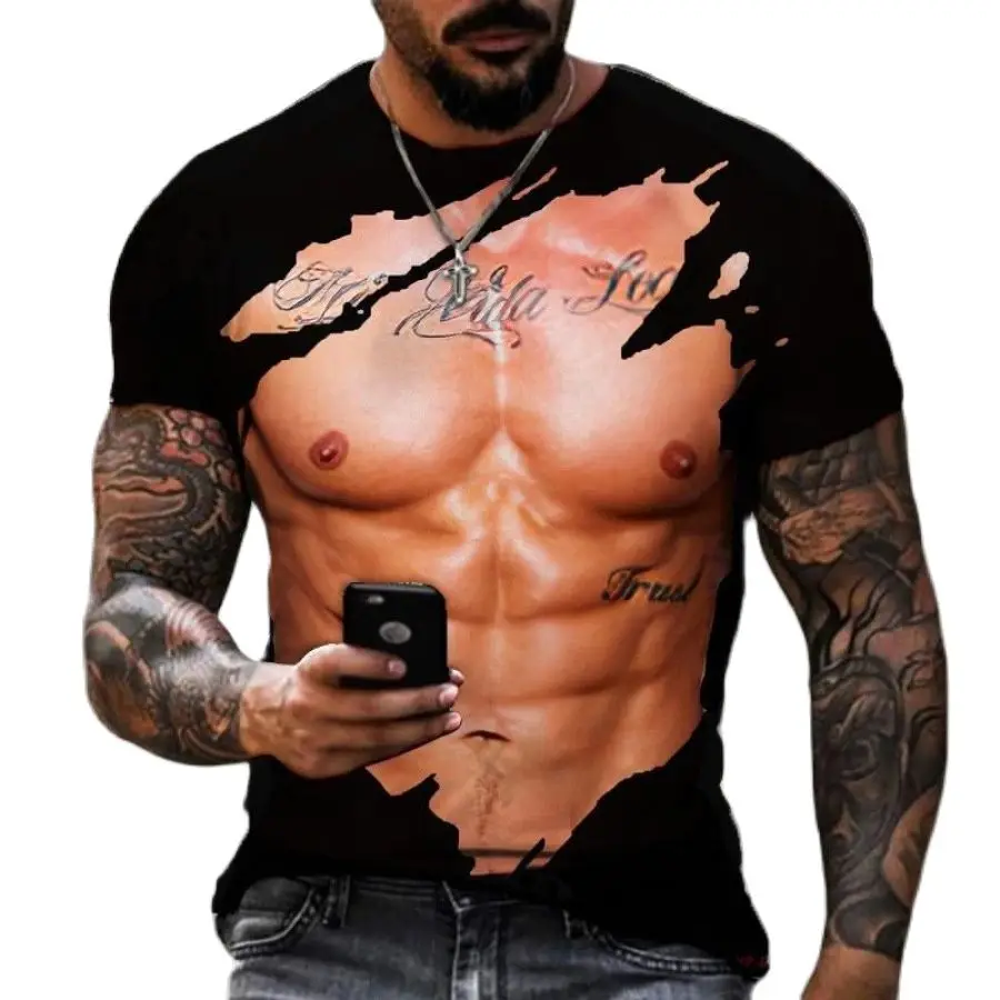 Летняя дышащая мужская футболка