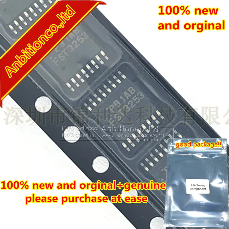 

10pcs 100% new and orginal FST3253MTCX FST3253 Dual 4:1 Multiplexer/Demultiplexer Bus Switch in stock