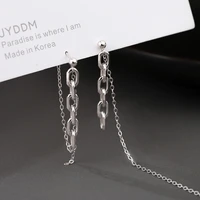 ins new punk cool girl chain earrings for women girls fashion metal chains boucle doreille wedding bridal jewelry gifts