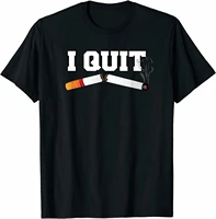i quit smoking breaking addiction smoker new year resolution t shirt