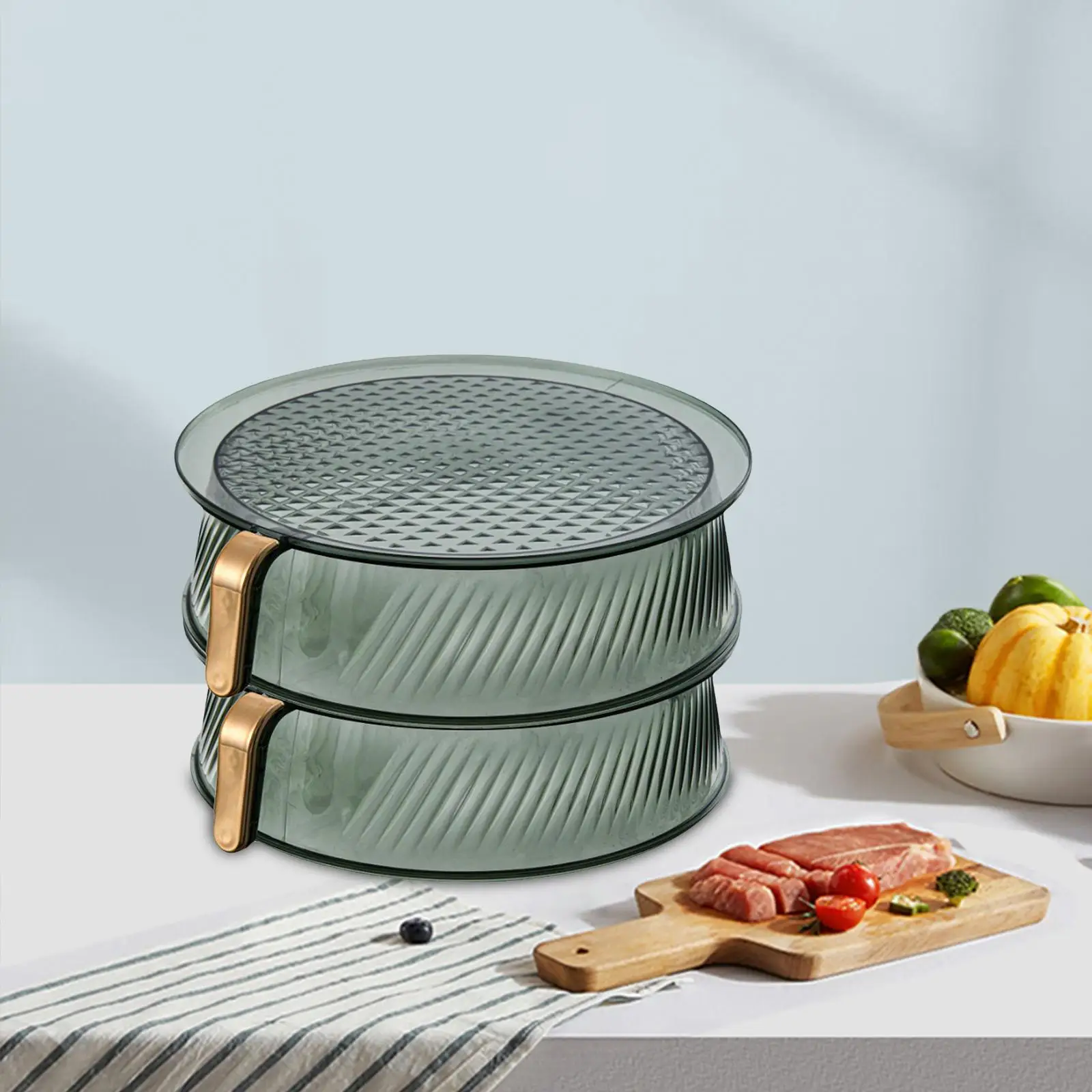 

Leftovers cover with Lid Handle Transparent for Camping New Year Hotel