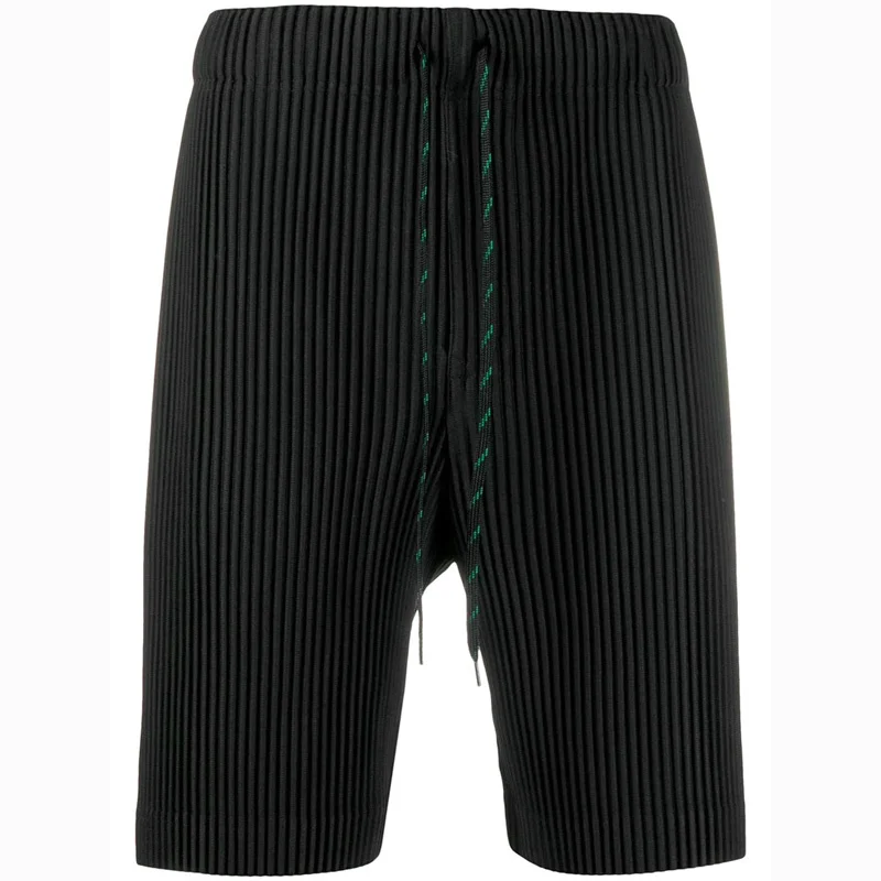 

Miyake Issey Homme Plisse Pleated Shorts Pendulous Feeling High Street Loose Men's Casual Straight Trousers
