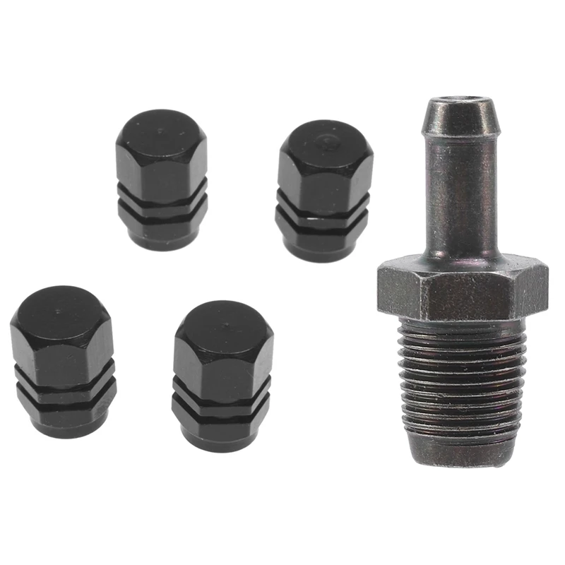 

4 Pcs Valve Caps for Tires Of Bicycle, Motorcycle & 1 Pcs 12204-22051 PCV Positive Crankcase Ventilation Valve