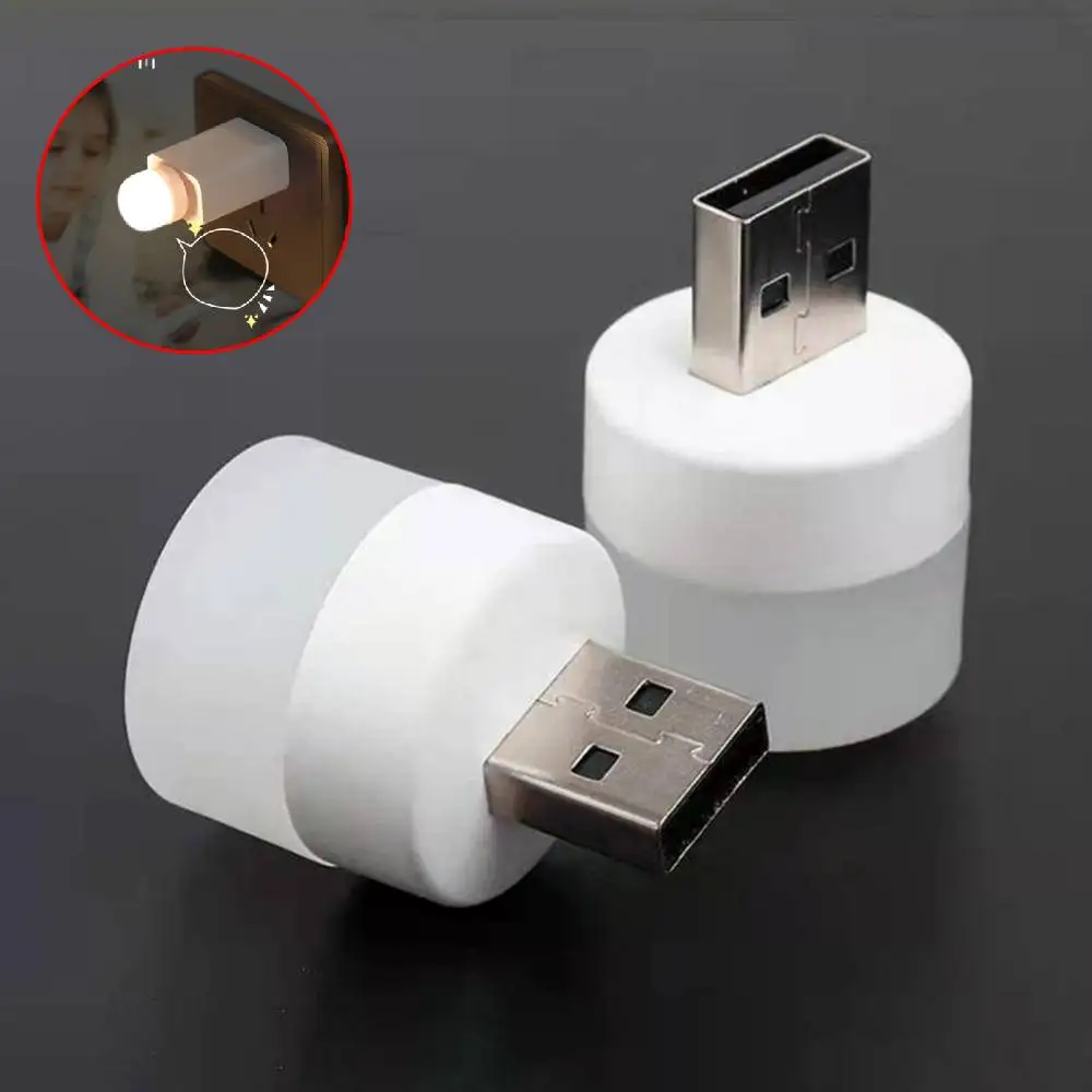 

Настольная лампа для чтения, маленькая круглая Светодиодная лампа с зарядкой от Usb