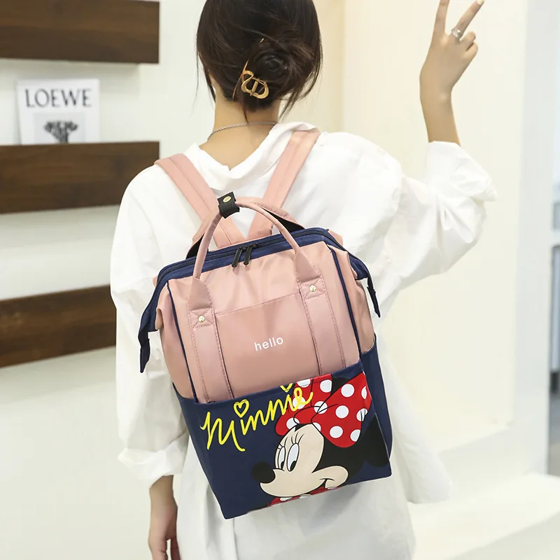 

Kawaii Disney аниме хобби Минни Маус мультфильм милый большой вместительный ребенок Материнство сумка Портативный Путешествия сумка для хранени...