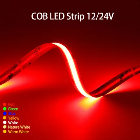 Светодиодная лента Xnbada COB 8/10 мм  белого/красного/зеленого/синего цвета
