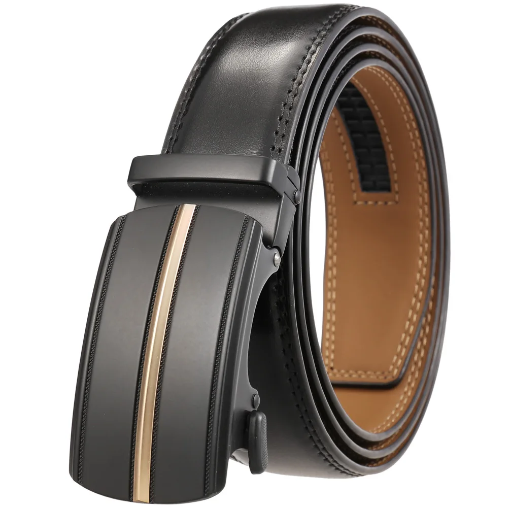 

High-quality Business Automatic Buckle Leather Belt Men Brand Luxury Designer Jeans Waist Strap High Quality Golf Belt For Men