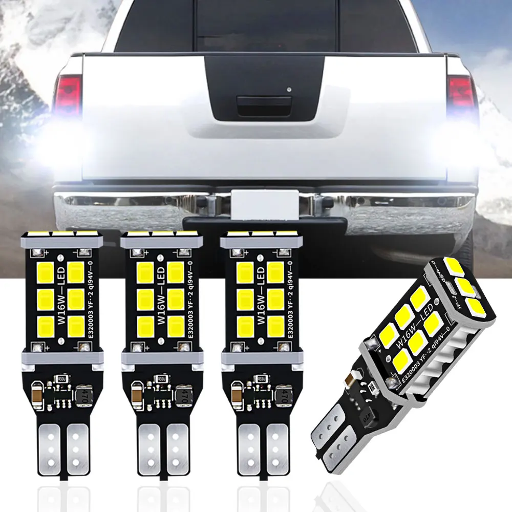 

Светодиодная лампа заднего хода W16W T15 921 Canbus для Nissan Tiida X-Trail T32 Frontier Quest Sentra Xterra Titan Armada, 4 шт.