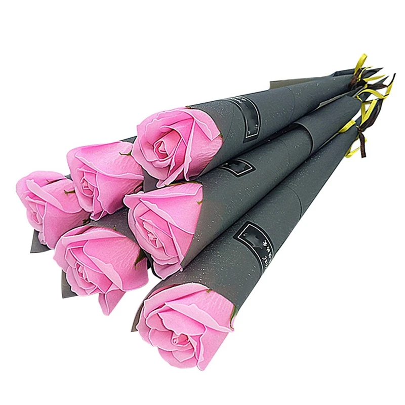 

Мыло в виде Розы в Корейском стиле, искусственное мыло с цветком розы в подарок на день Святого Валентина, 20 штук