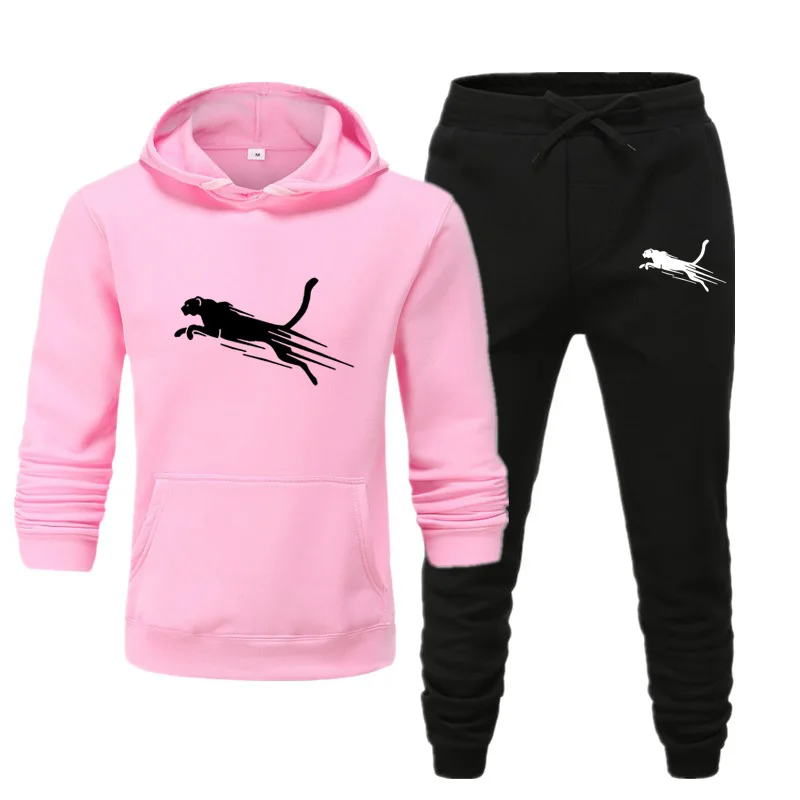 Treino Com Capuz Men's and Women's Set Luxo Corrida Fitness Esportes AO Ar Livre Casual Fashion Nova Print Outono 2025