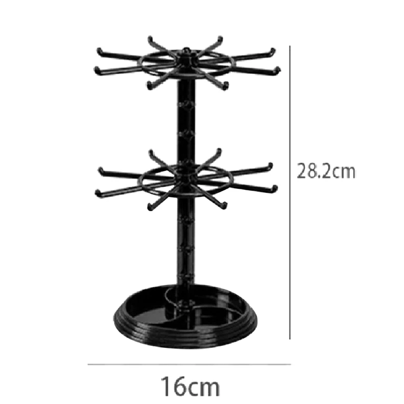 Органайзер для ювелирных изделий 2-уровневая вращающаяся подставка демонстрации