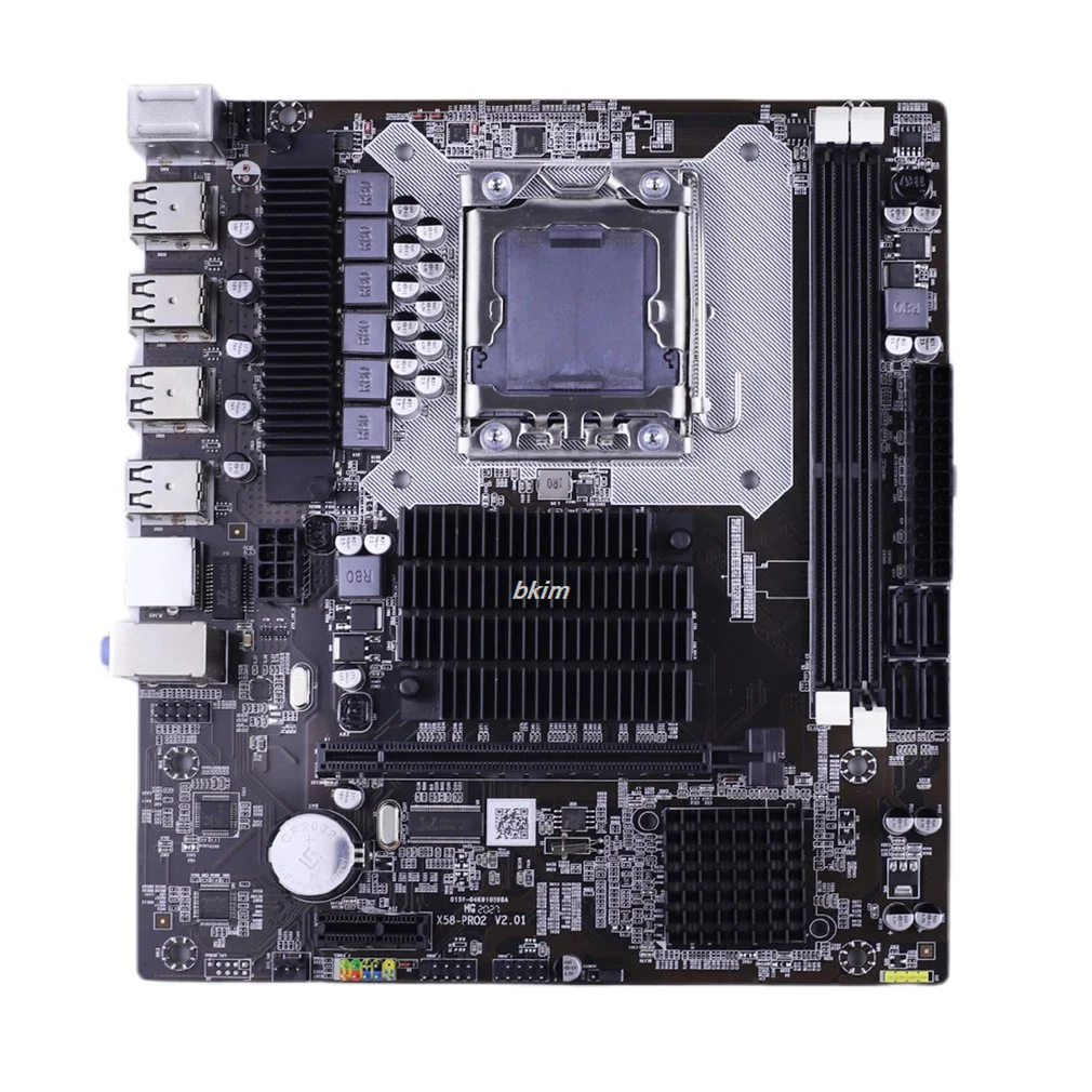 Placa-mãe Lga 1366 Suporte Ddr3 Ecc Memória Ram e Processador Intel Xeon 32gb Seis Núcleo X5660 5670cpu Mainboard X58 Pro2
