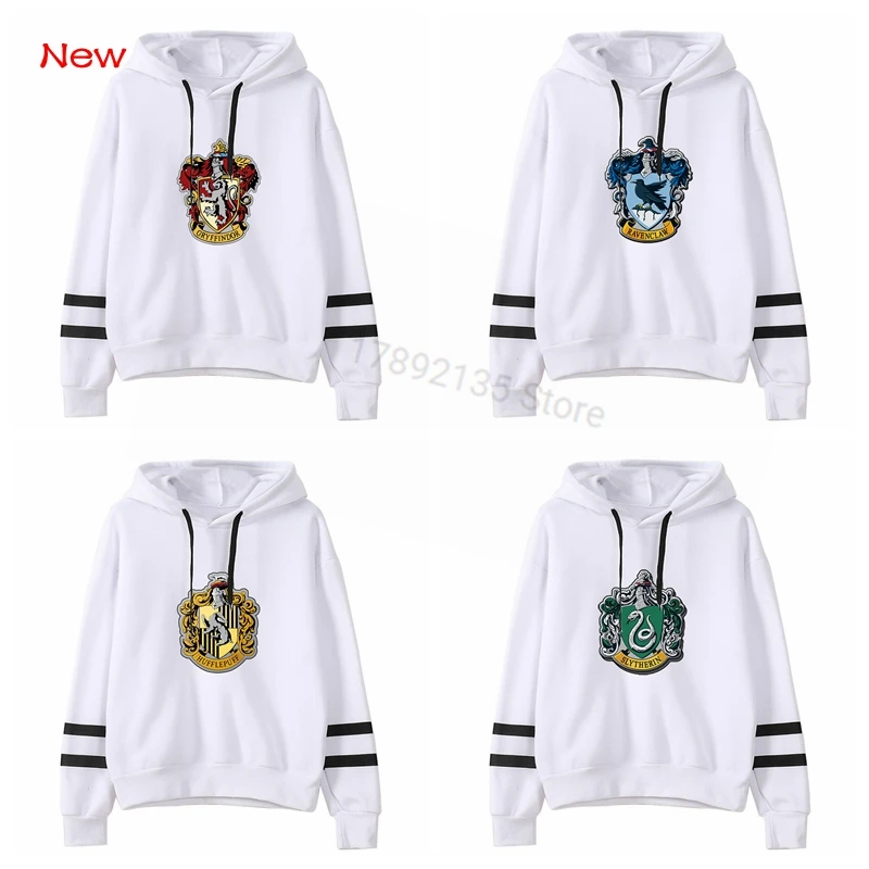 Новинка Женская толстовка с капюшоном 4 стиля серия Гарри белая коллекция худи в