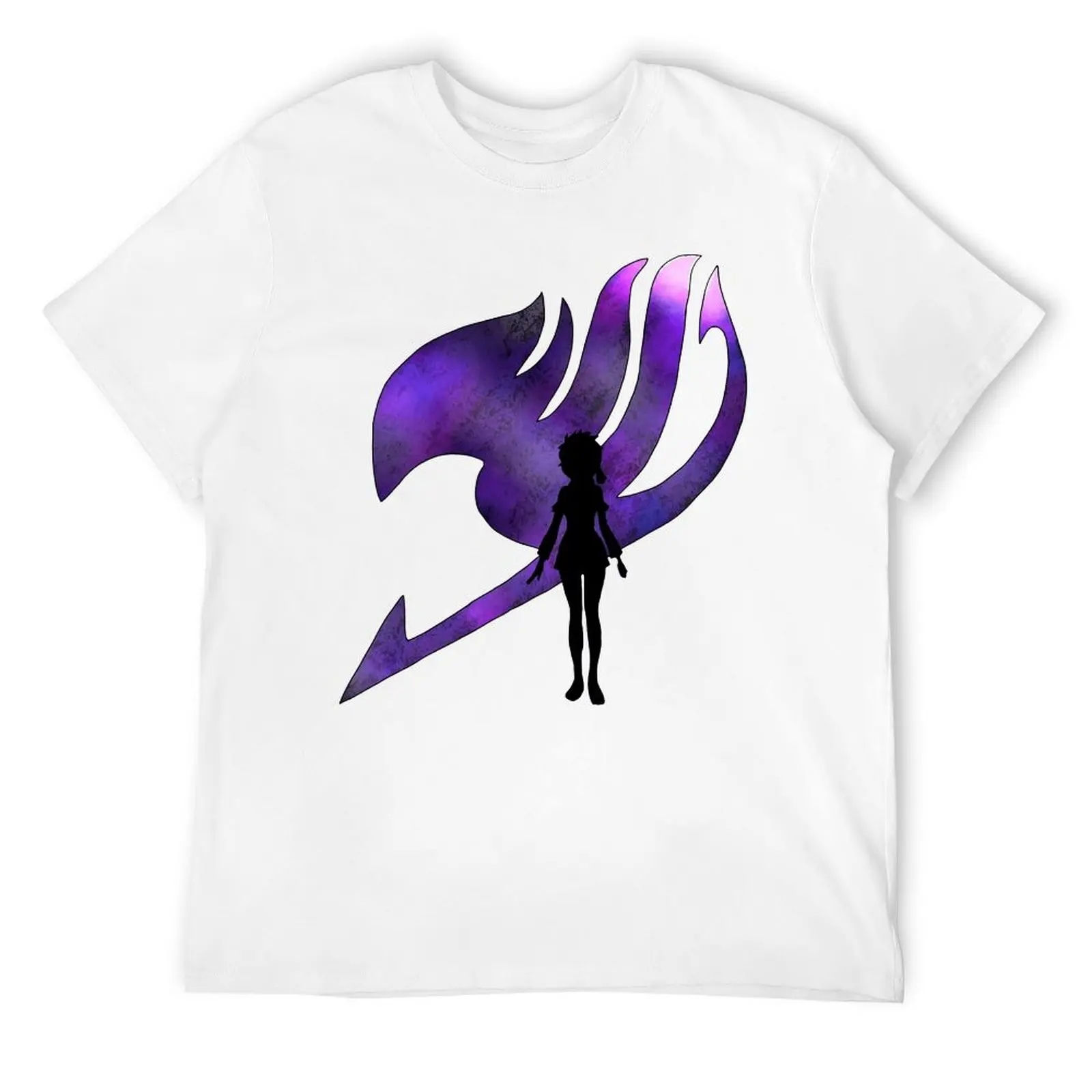 Футболка с изображением Люси Нацу счастливого серого эрзы лаксуса Феи молнии