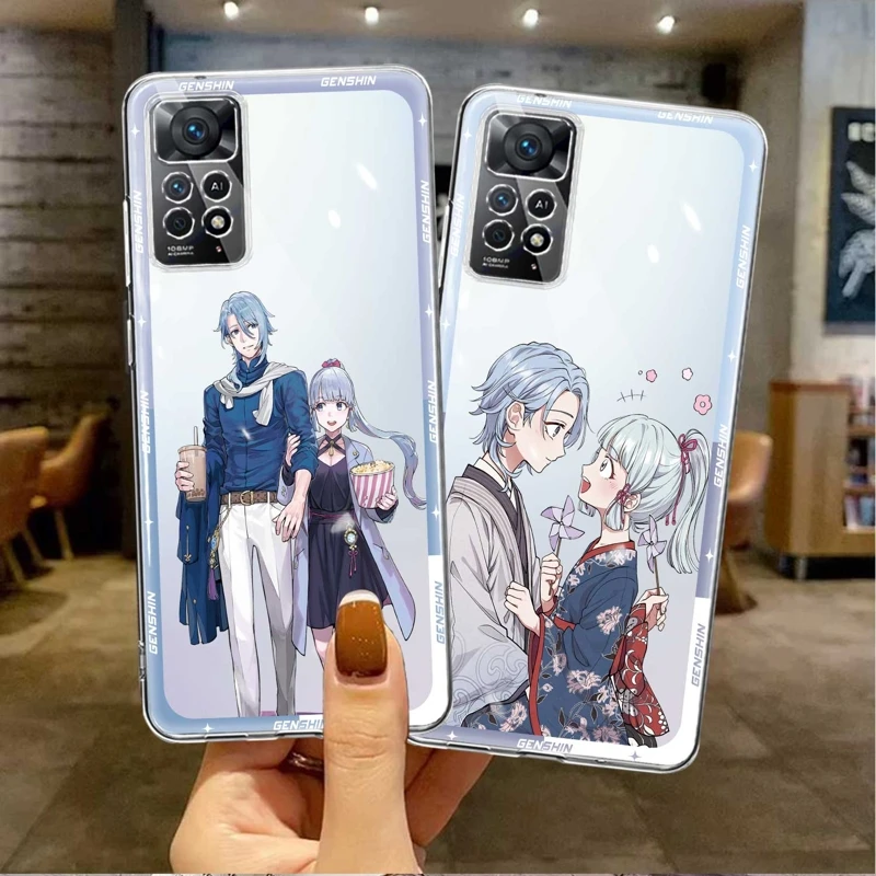 

TPU For Xiaomi Redmi 9A 9C 12C 9 10C K40 Pro 9T Redmi9 Funda Case Kamisato Ayaka Genshin Impact Anime