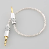 4 4 male to male adapter hifi 7n single crystal silver 4 4mm balanced male to 4 4mm balanced male audio adapter cable