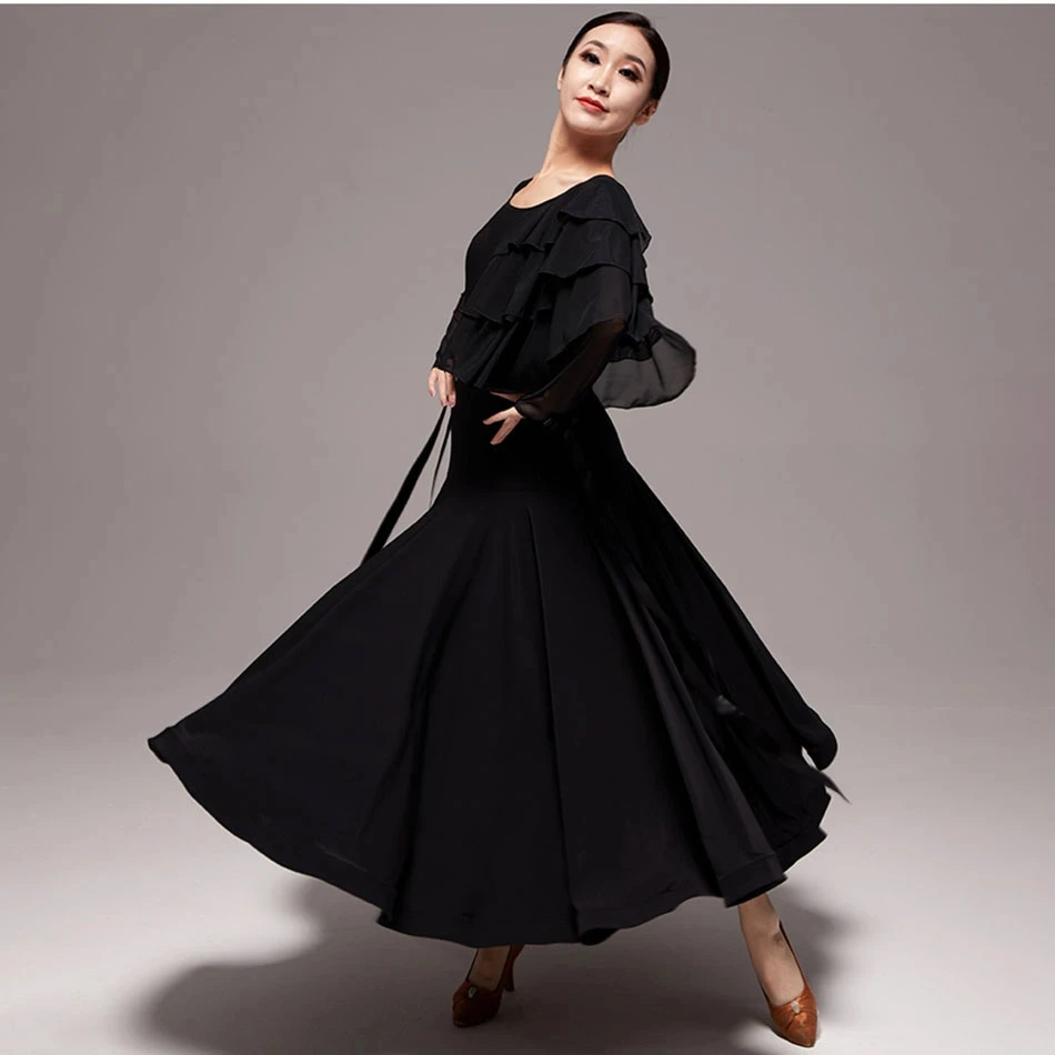 Женское платье для бальных танцев Lotus Design сценическое вальса и Танго одежда