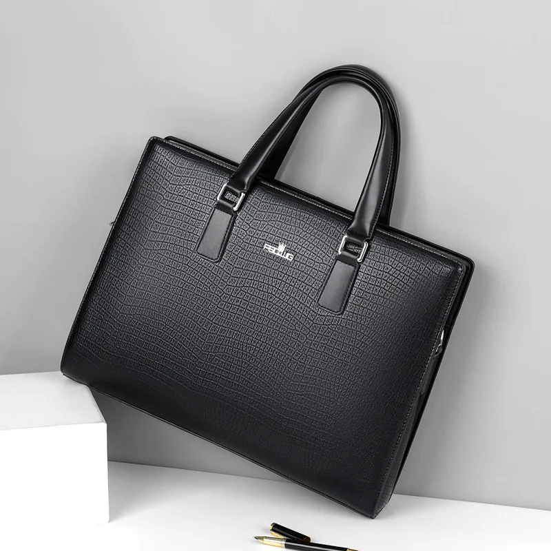 Handbag Men's Briefcase Luxury Laptop Bag Men's Bag Large Capacity Briefcase Men's Shoulder Bag Casual Business