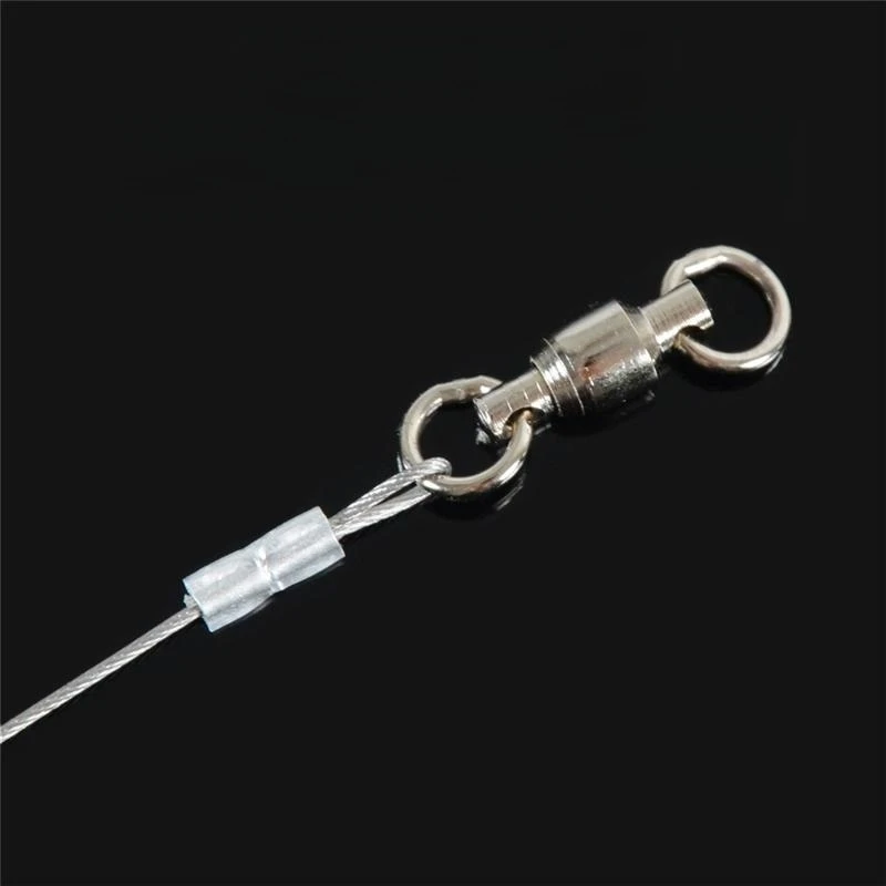 Рыболовная леска HeyLure из нержавеющей стали 27 см 5 шт. с вертлюгом и защелкой