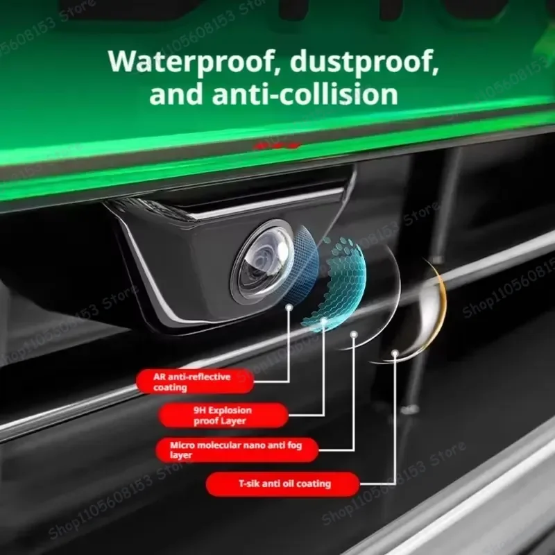 Фото Для BMW 7 серии F01 F02 G11 G12 G70 2015–2026: Защитная наклейка на объектив камеры заднего вида 360° из поликарбоната, устойчивая к царапинам №5