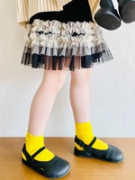 imakokoni kids 2022 original childrens clothing color block gauze skirt short skirt summer all match princess skirt 22841
