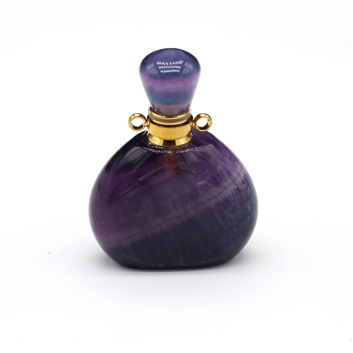 

Подвеска в виде флакона духов из флюорита, натуральные камни, диффузор эфирного масла, для изготовления ювелирных изделий «сделай сам», Акс...