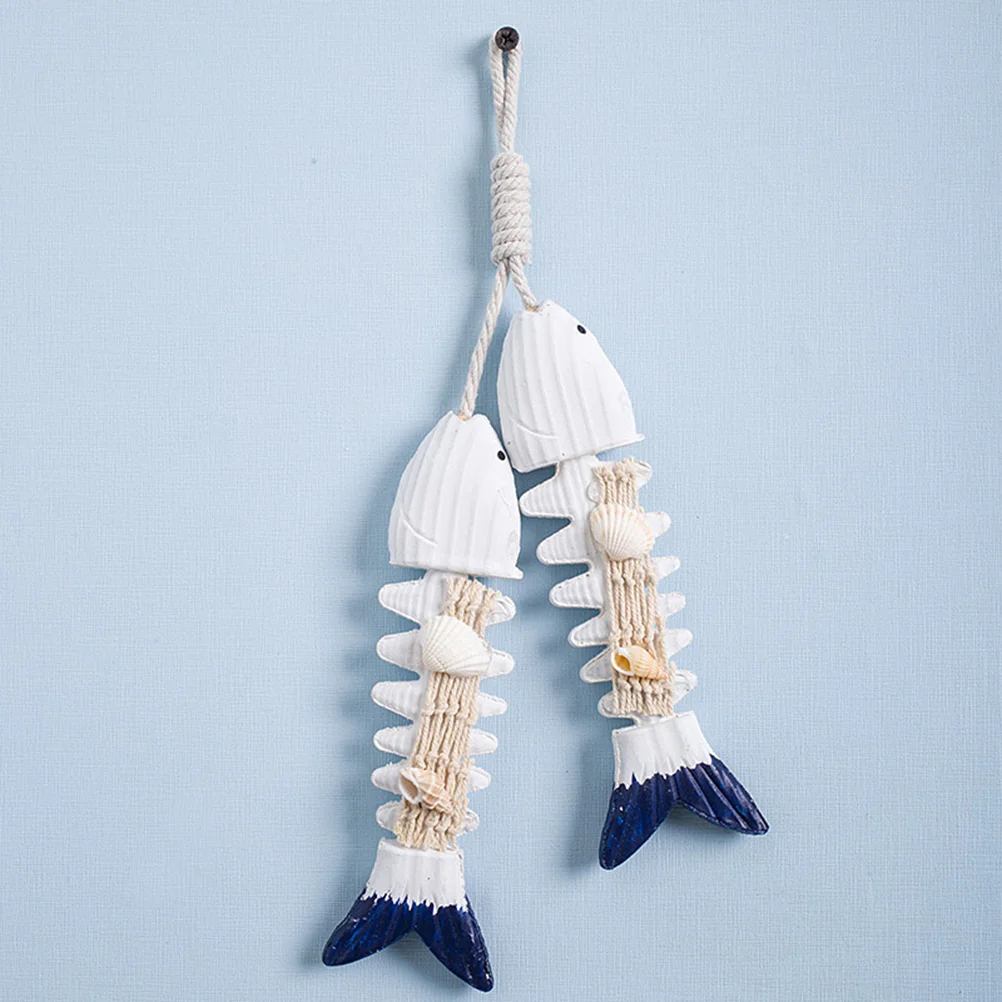 

Woodenhanging Pendant Curtain Decor Bones Wood Decoration Lovely Living Homeadornment Mediterranean Fishbone Nauticalwallroom