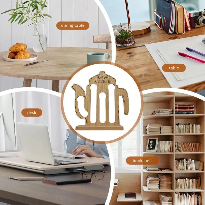 Органайзер для капсул кофе деревянный органайзер домашние украшения держатель