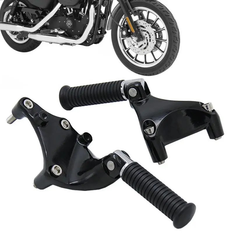 

Motorcycle Pedal Support Aluminium Motor Bike Universal Folding Footrests Modified Assembly ForHarleys For XL883 1200