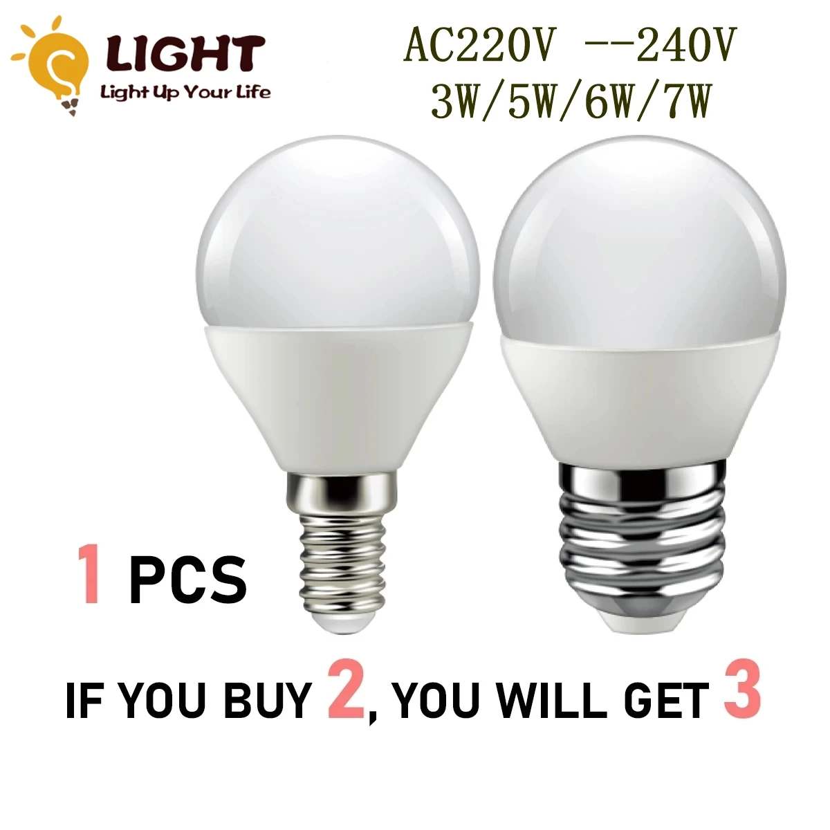 

(buy 2 Get 1 Free)led Bulb For Home Decoration Office G45 1pcs 5w E14 E27 AC220V 3000k 4000K 6000k 220v-240v Led Lamp Bombillas