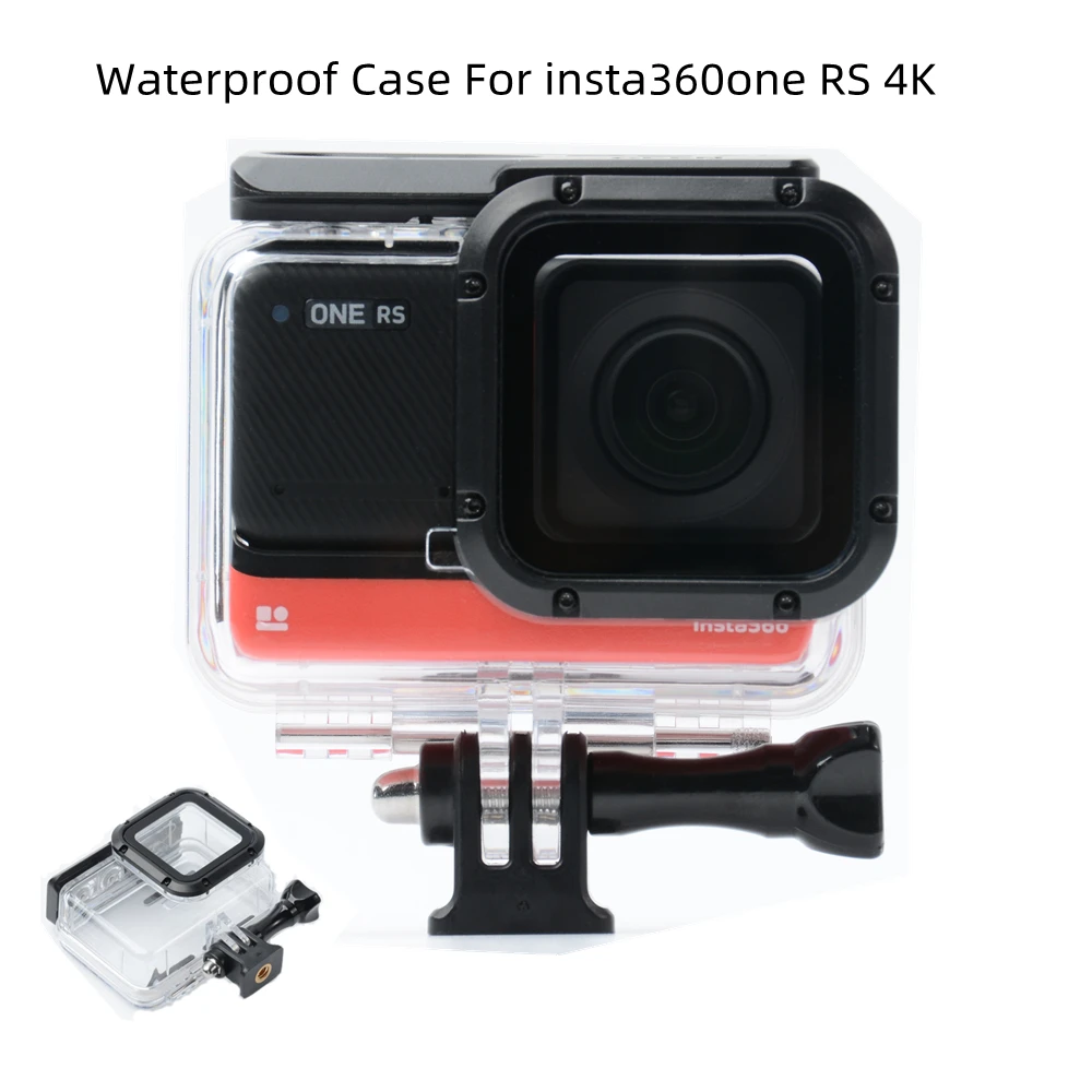 

60M Waterproof Case For insta 360 One RS 4K Protective Diving Underwater Housing Shell Cover