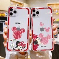balloon in hand mickey minnie phone case transparent for apple iphone 14 13 12 mini 11 xs pro max x xr 8 7 6 plus 5 se 2020 capa