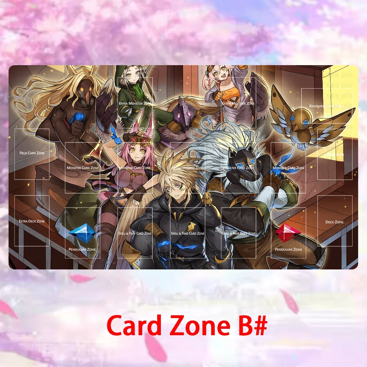 YuGiOh Playmat Tri-Brigade Shuraig The Ominous Omen Mat TCG CCG Настольная игра Коллекционный коврик для