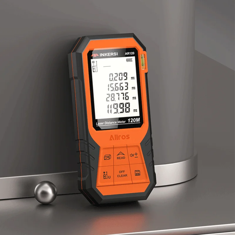 

INKERSI Durable Laser Rangefinder 50M Large Display Laser Distance Meter Can Measure Distance/Area/Volume no battery