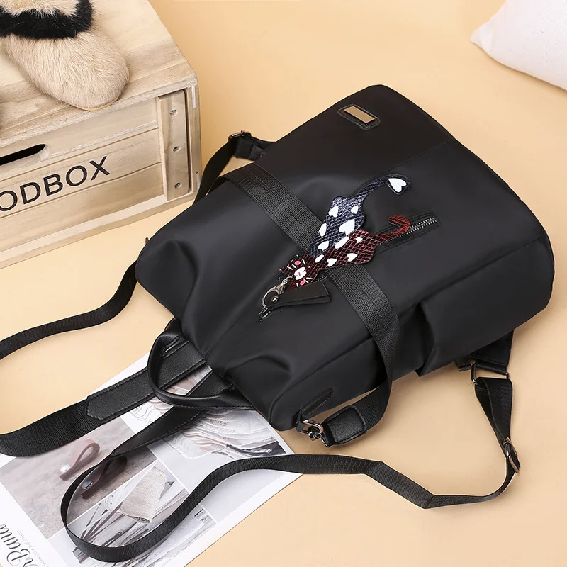 New Oxford Cloth Backpack Fashion Leisure Travel Bag Large Capacity Simple Backpack  Criss-Cross  Backpacks