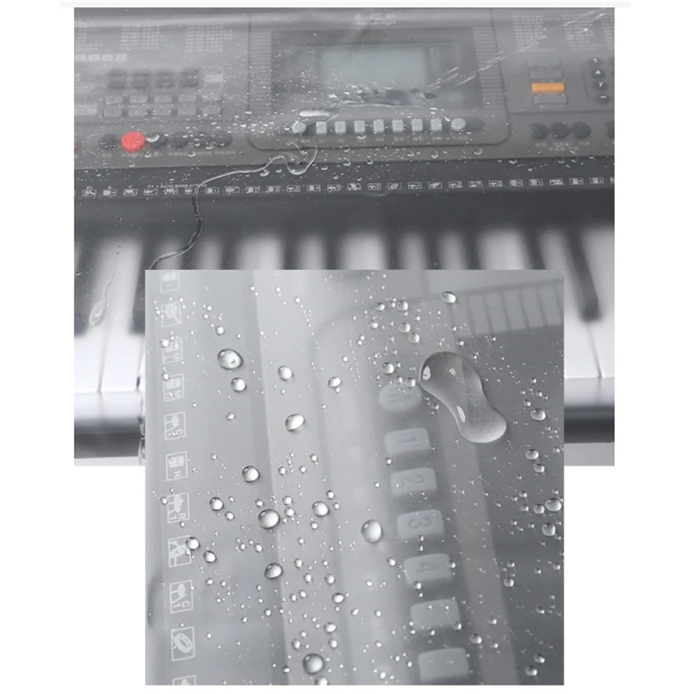 

Matte PEVA Piano Cover 61 76 88 Keys Keyboard Covers Moisture-proof Scratches Protects Keyboard Transparent Waterproof