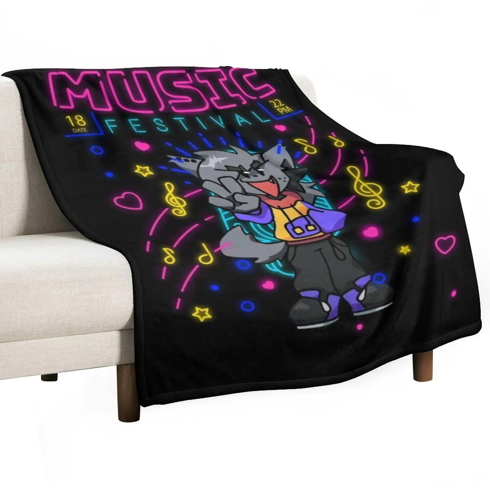 Одеяло Kapi для музыкального фестиваля декоративного дивана тяжелые одеяла