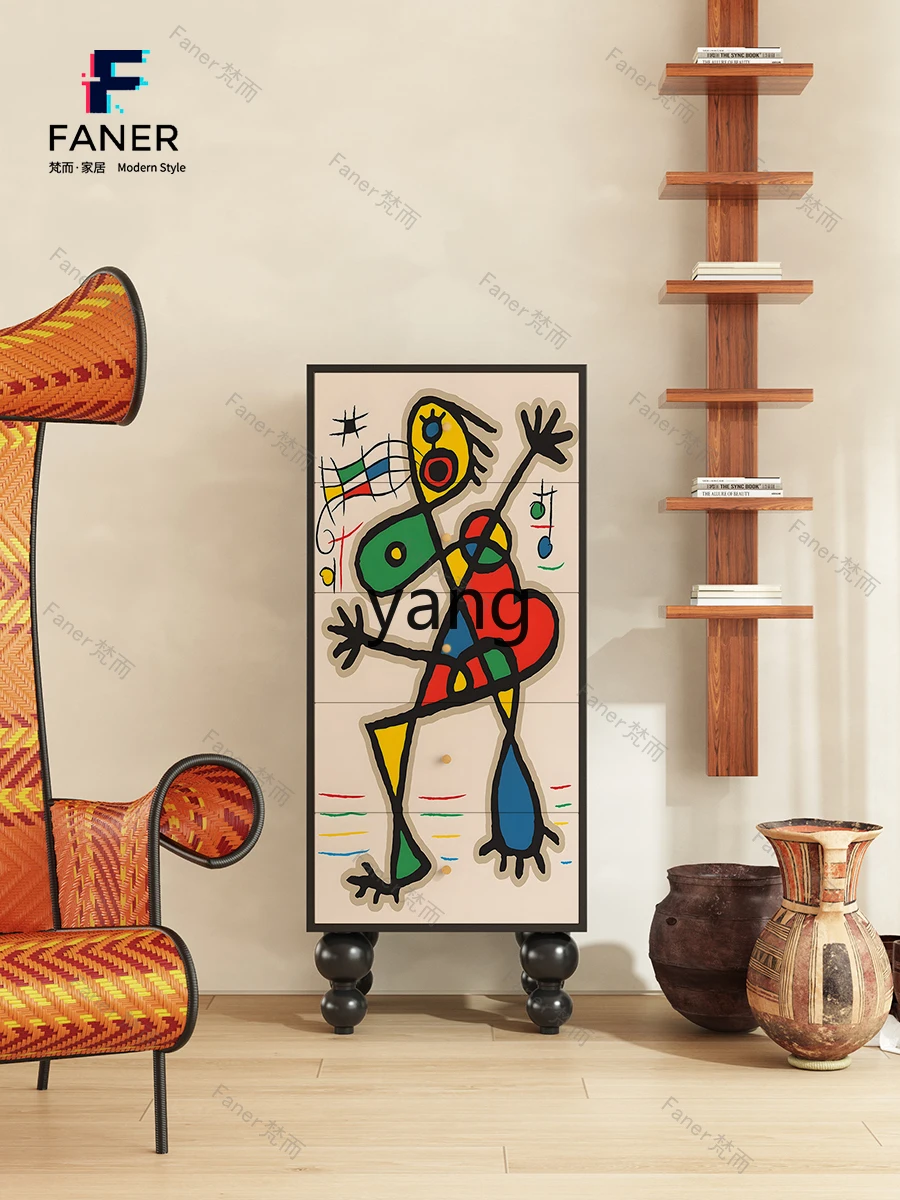 Современный минималистичный комод LXL шкаф для хранения из массива дерева с