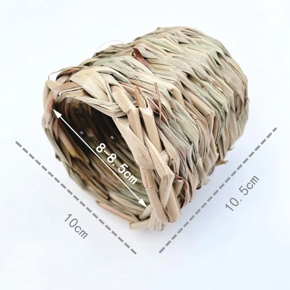 

Hamster House Eco-friendly Braided Chew Toy Rat Tunnel Toy Small Animal Nest for Chinchilla Hamster Nest Guinea Pig Cage