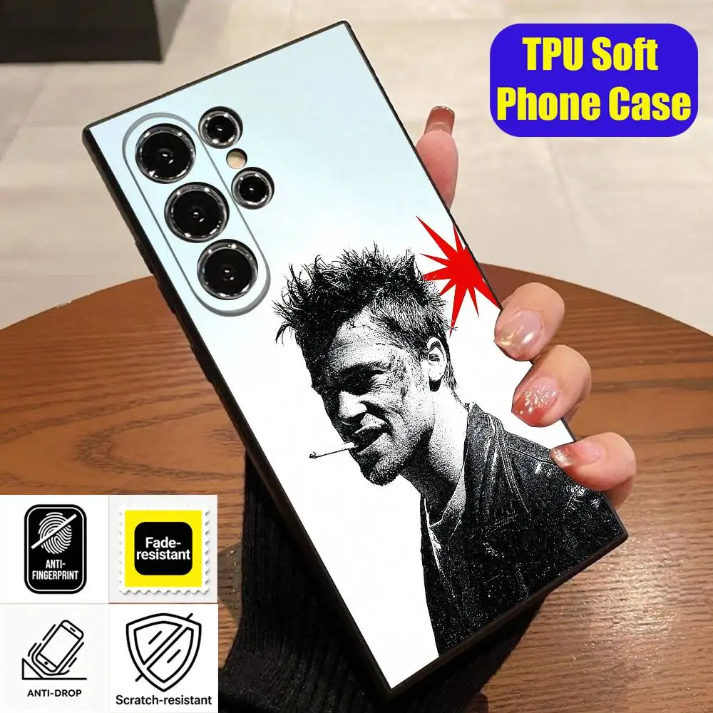 Фото Чехол для телефона F-FIGHT Tyler Durden C-CLUB для Samsung S26, S24, S22, S25, S23, S30, S21, Ultra, Plus, Fe, Lite, силиконовый чехол №3