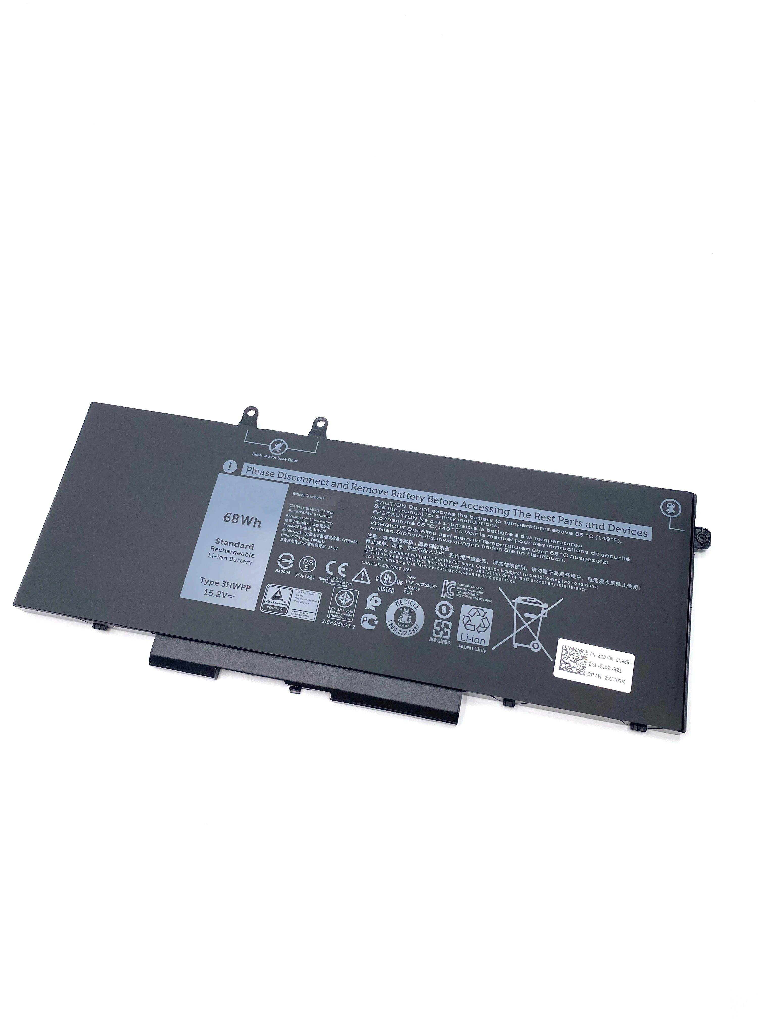 3HWPP аккумулятор для ноутбука Dell Latitude 5401 5501 5411 5410 5511 Precision 3541 3550 3551 серии 1VY7F N2NLL P80F003