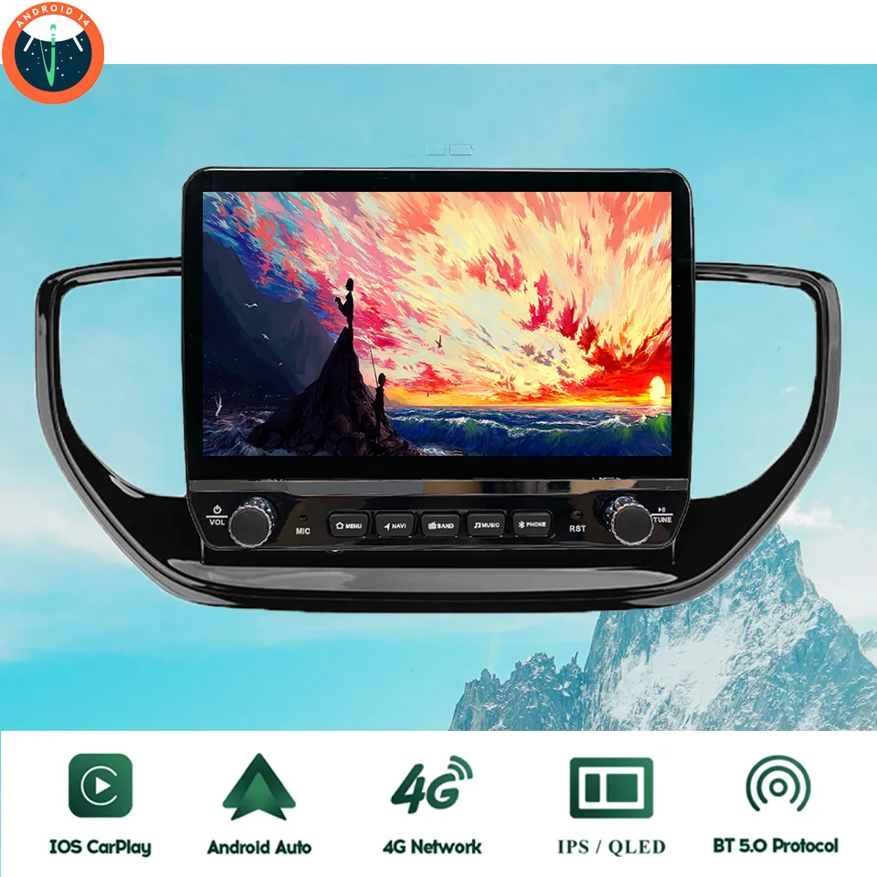 

8 ядер 8G + 128G автомобильный радио FM аудио видео стерео DVD кассета для Hyundai Verna Solaris 2020 2021 GPS Navi автомобильные интеллектуальные системы