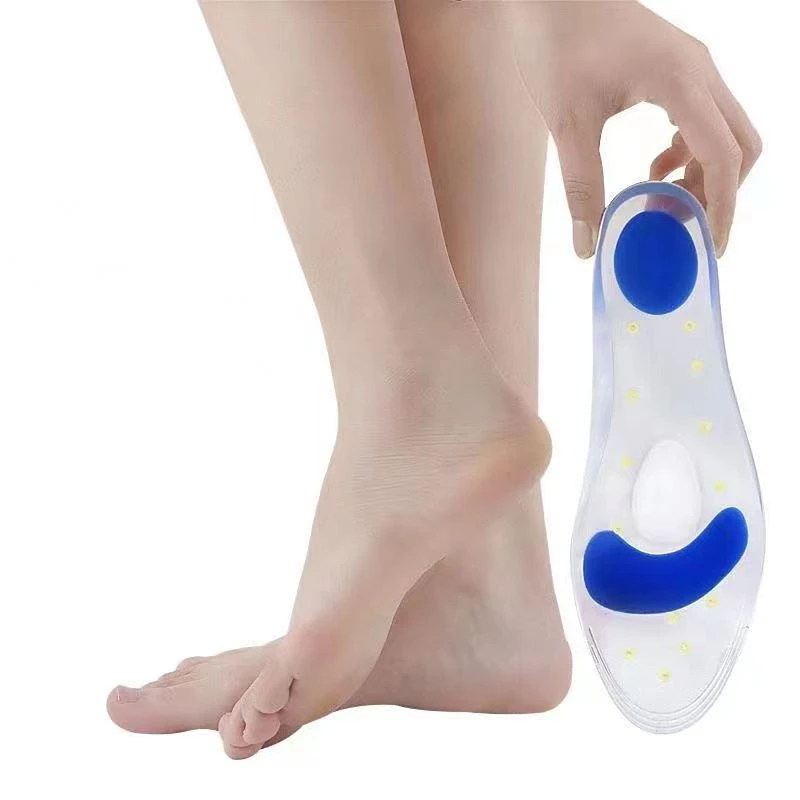 

Elastic Medical Silicone Gel Insole Plantar Fasciitis Heel Spur Running Sport Insoles Shock Absorption Pads for Men Women