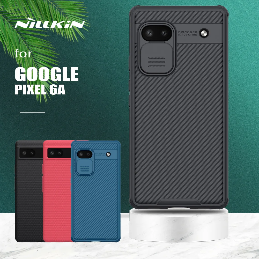 Чехол Nillkin CamShield для Google Pixel 6A, Ультратонкий чехол слайд-камера, тонкий матовый чехол для Google Pixel 6A, чехол для объектива