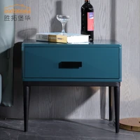 modern luxury nightstand table bedside environmental blue color bedroom side table