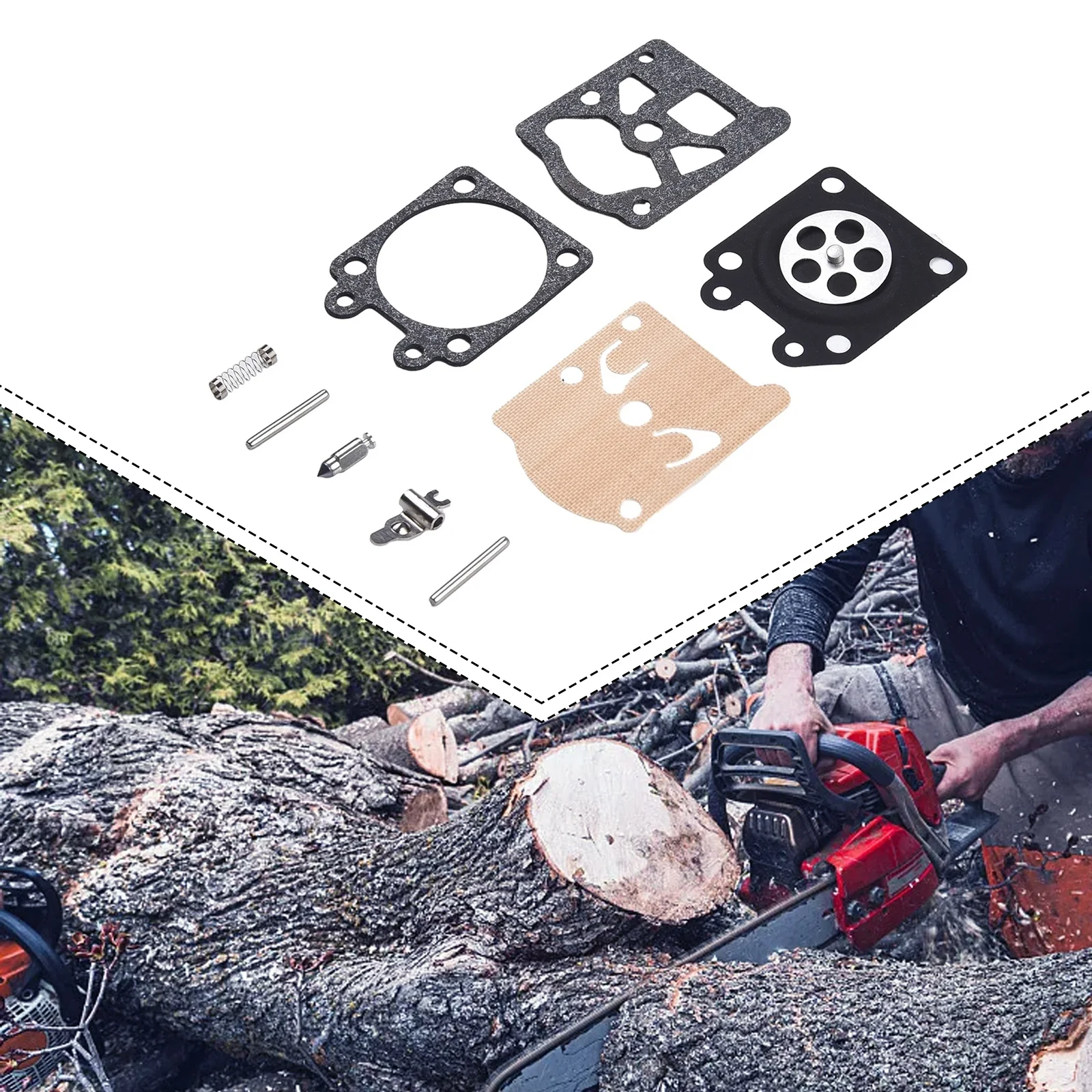 Аксессуары для замены диафрагмы 1 комплект 3800 5200 4500 5800 45CC 58CC карбюраторная цепная