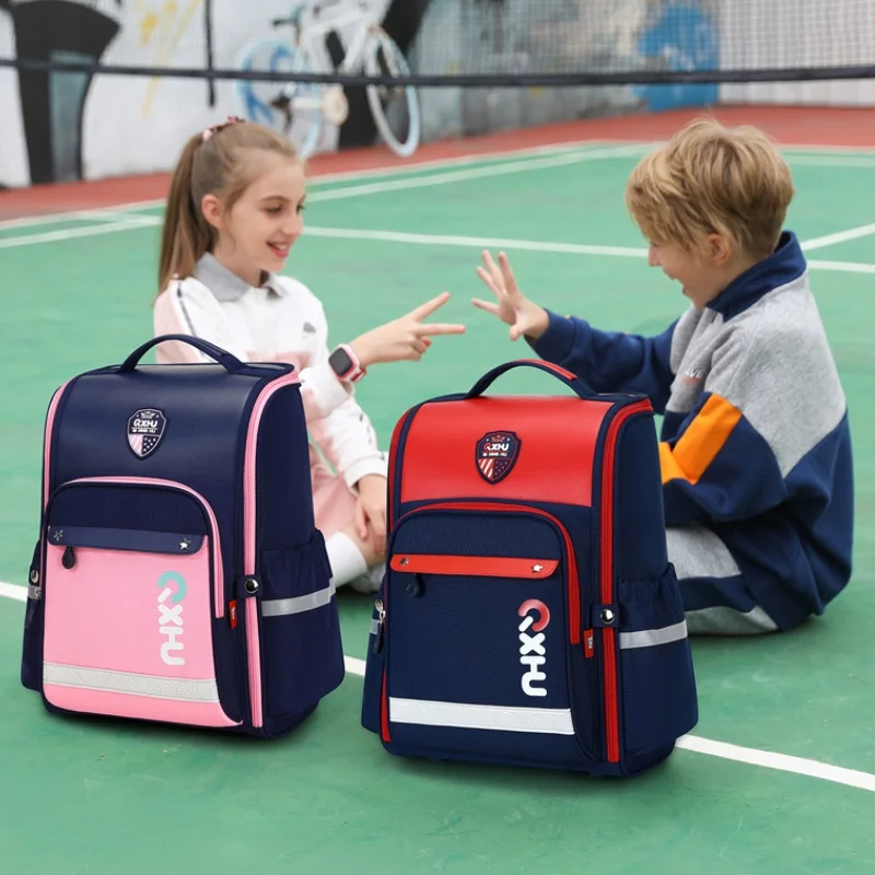 Primary Girl Boy British Style Large Capacity Backpacks for Students 2022 New Children 6-12 Years Old Simple Fashion Schoolbags