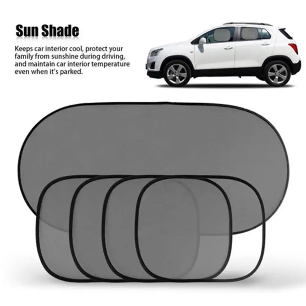 

5PCS Car Window Sunshade Cover Block For Kids Car Side Rear Window Shade Cling Sunshades Sun Shade Cover Visor Shield Screen