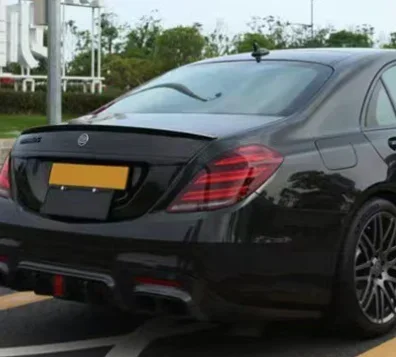 Для Mercedes Benz S-Class W222 S300 S350 S400 S500 S550 S63 4 двери 2014-2020 задний спойлер Комплект кузова