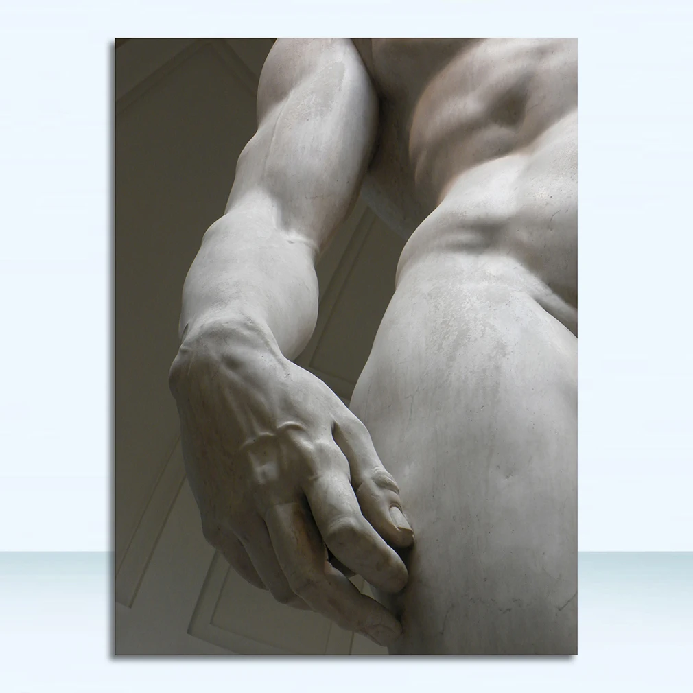 

Картины на холсте DHART Черно-белые скульптуры головы Давида